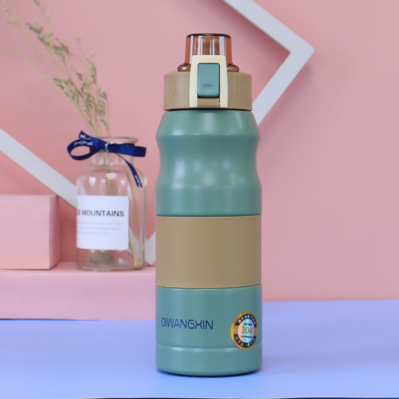 500ml/680ml Double Stainless Steel Sport Vacuum Flask Portable Outdoor Climbing Thermal Bottle Coffee Tea Insulation Cup