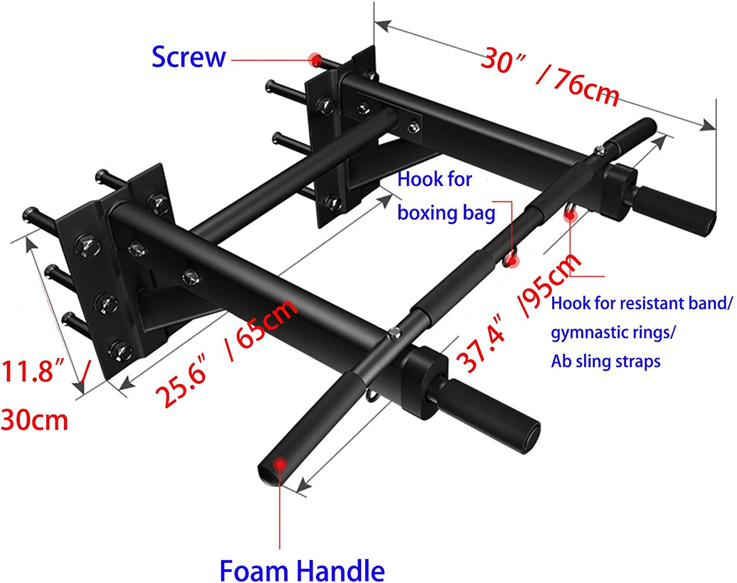Multifunctional Pull-Up Bar Portable Chin Up bars for Bodybuilding Workouts Gym Home Equipment