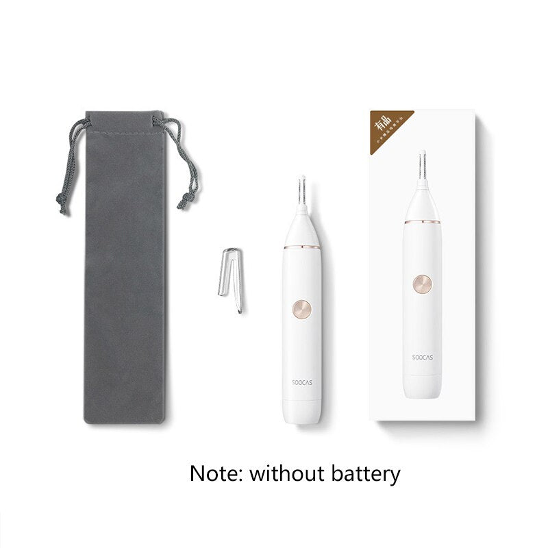 SOOCAS N1 Nose Hair Trimmer Electric Ear Hair Removal Shaver Blade Waterproof Cordless Razor Safty for Men