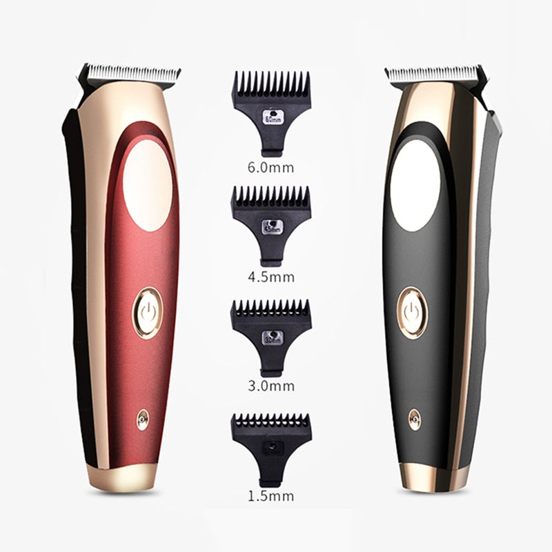 100-240V Waterproof Professional Balding Hair clipper Electric Hair Trimmer Hair cutting Machine 0.1mm Steel Blade Beard trimer