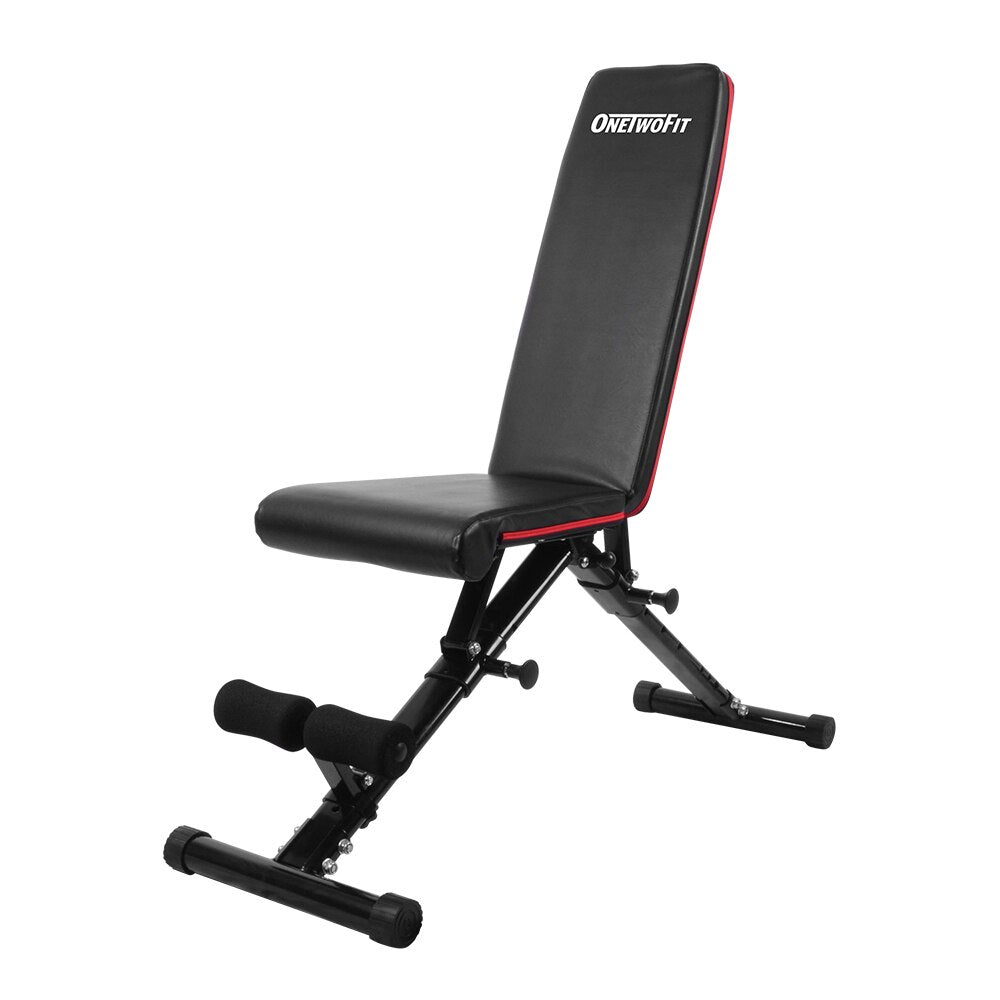 OneTwoFit Muscle Bench Dumbbell Bench Press Gym Multifunction Abdominal Workout Bench Weight Fitness Equipment for Home Exercise