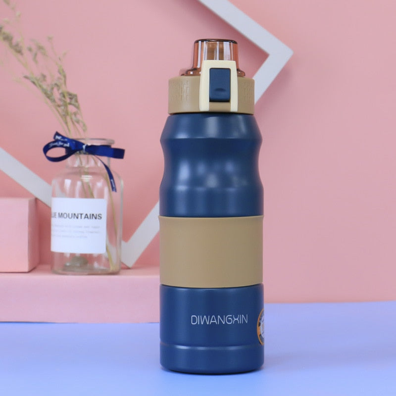 500ml/680ml Double Stainless Steel Sport Vacuum Flask Portable Outdoor Climbing Thermal Bottle Coffee Tea Insulation Cup