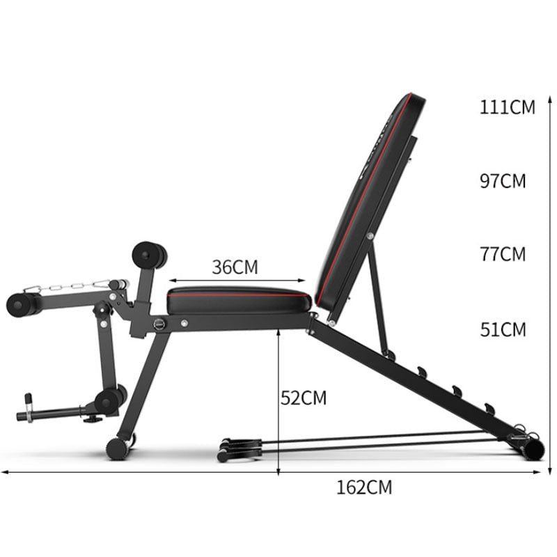 Multifunctional Bodybuilding Exercise Bench Gym Home Fitness Training Equipment Strength Workout Weight Bench With Leg Extension