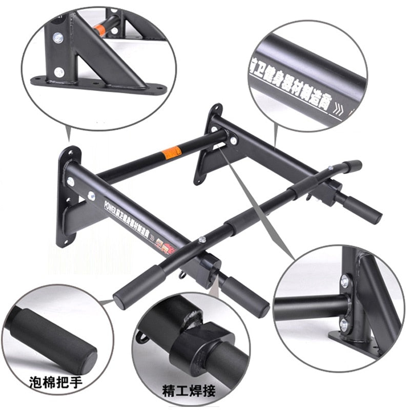 600kg Wall Mounted Pull Up Bar With Reistand Bands