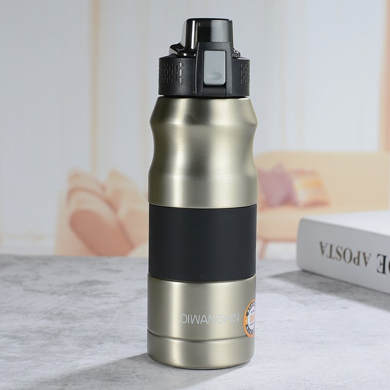 500ml/680ml Double Stainless Steel Sport Vacuum Flask Portable Outdoor Climbing Thermal Bottle Coffee Tea Insulation Cup