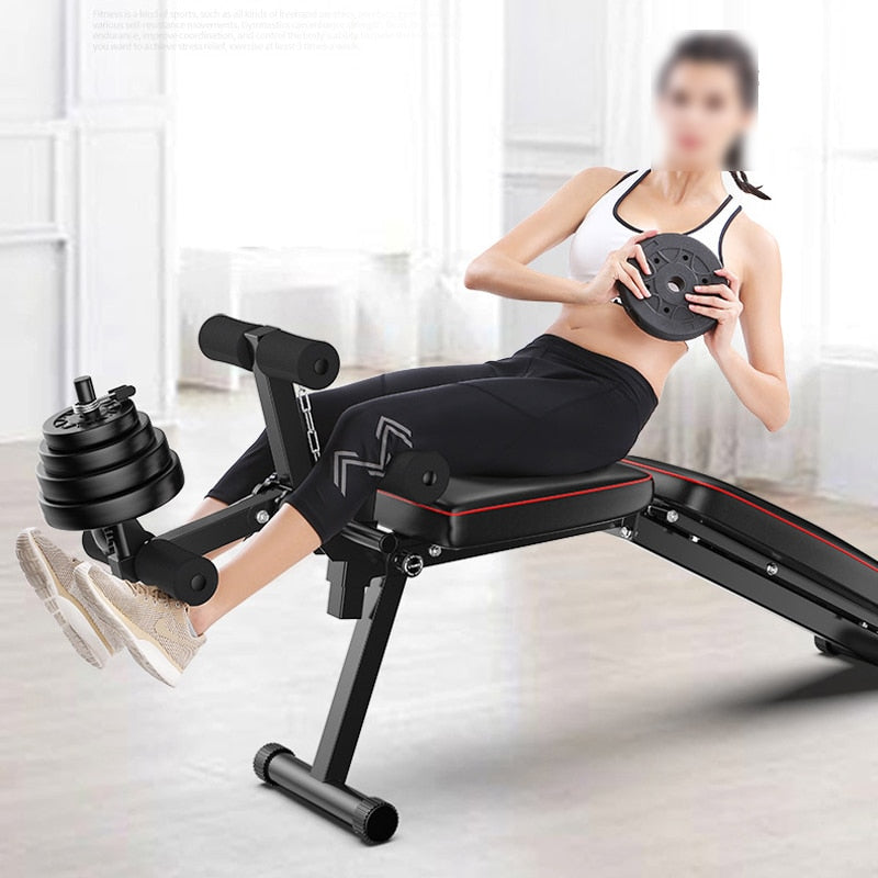 Multifunctional Bodybuilding Exercise Bench Gym Home Fitness Training Equipment Strength Workout Weight Bench With Leg Extension