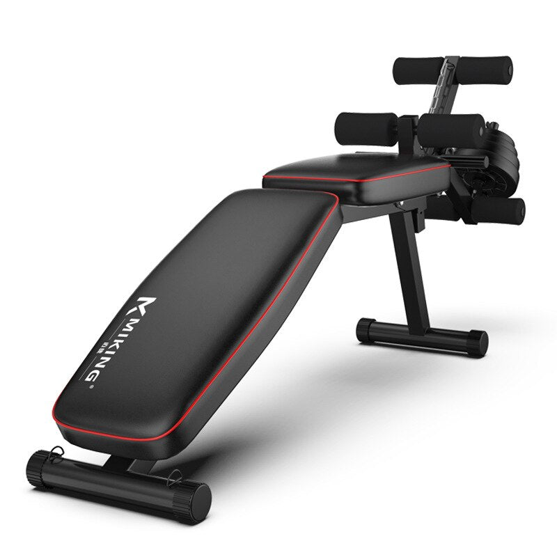 WEIGHT BENCH, RECLINING, ADJUSTABLE, WITH ELASTIC BAND, WEIGHT DISC HOLDER, FREE SHIPPING