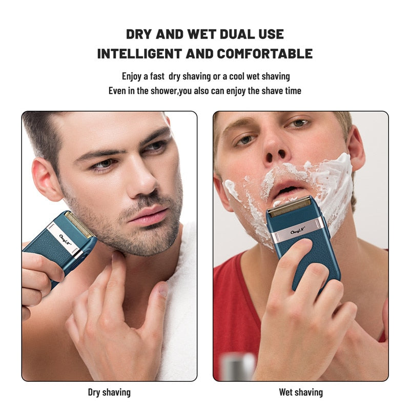 Professional Barber Hair Clipper Trimmer Men Rechargeable Electric T-Blade Finish Cutting Machine Beard Shaver Cordless Haircut