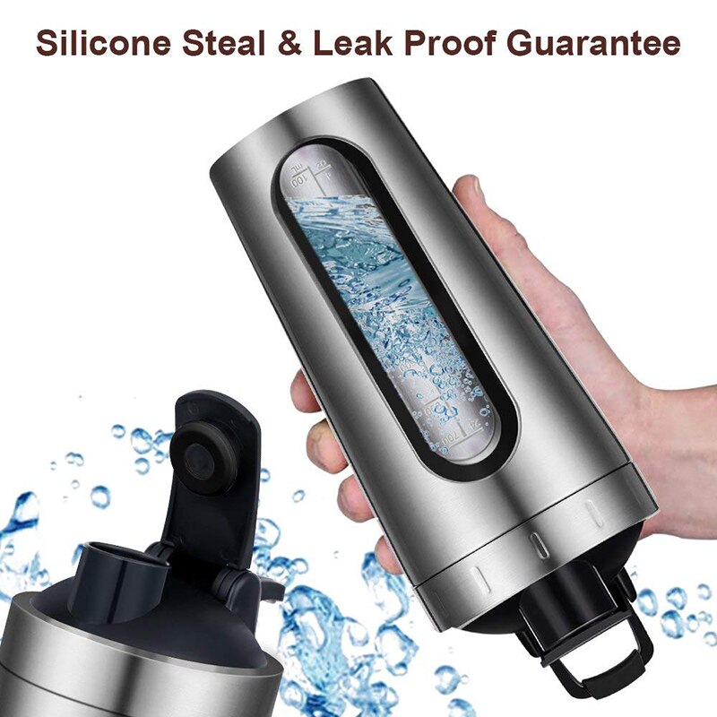 700ML Creative Stainless Steel Protein Shaker Shake Milkshake Mixing Cup Outdoor Sports Fitness Shake Cup Sport Bottle BPA Free