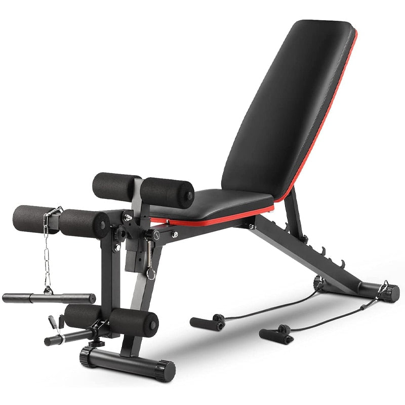 Multifunctional Bodybuilding Exercise Bench Gym Home Fitness Training Equipment Strength Workout Weight Bench With Leg Extension