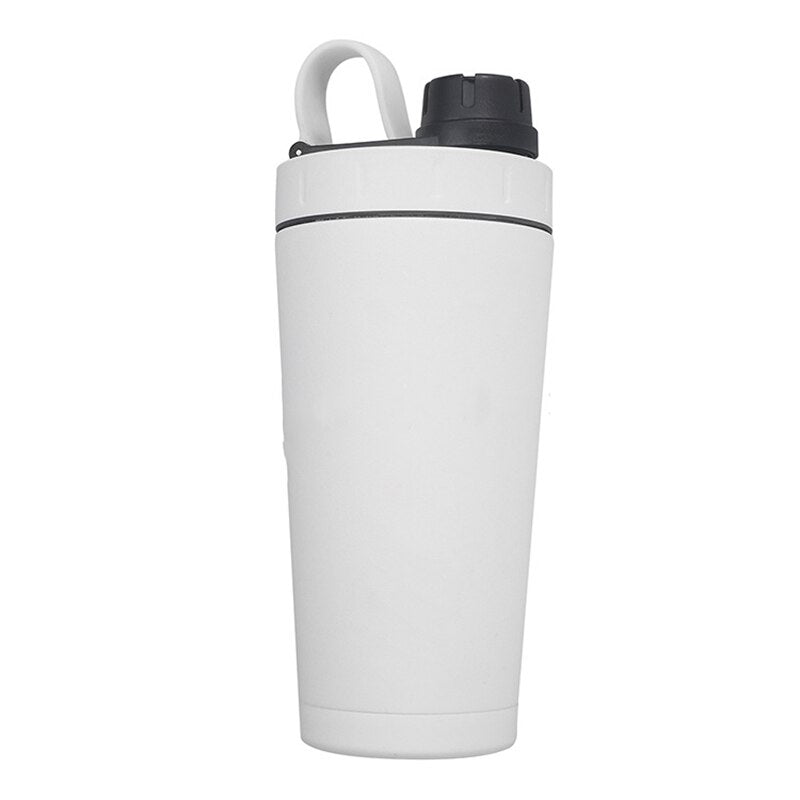 700ML Creative Stainless Steel Protein Shaker Shake Milkshake Mixing Cup Outdoor Sports Fitness Shake Cup Sport Bottle BPA Free