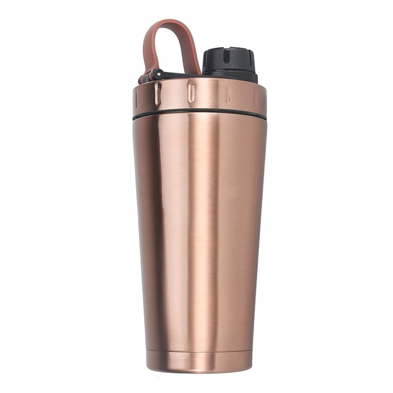 700ML Creative Stainless Steel Protein Shaker Shake Milkshake Mixing Cup Outdoor Sports Fitness Shake Cup Sport Bottle BPA Free