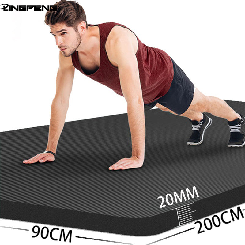 Premium 20mm yoga Mat Thick High Density Anti-Tear Exercise Mat Performance GripUltra Dense Cushioning for Support and Stability