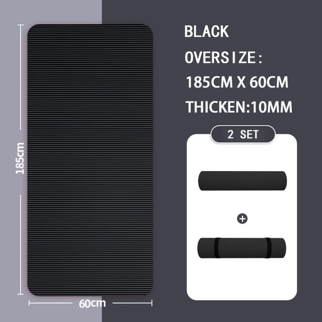 Premium 20mm yoga Mat Thick High Density Anti-Tear Exercise Mat Performance GripUltra Dense Cushioning for Support and Stability