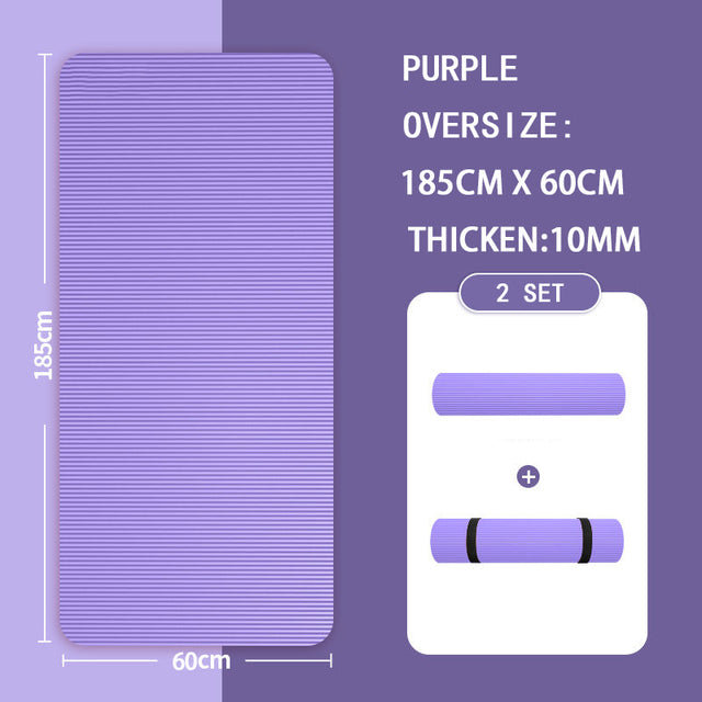 Premium 20mm yoga Mat Thick High Density Anti-Tear Exercise Mat Performance GripUltra Dense Cushioning for Support and Stability