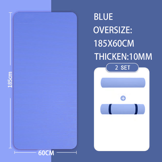 Premium 20mm yoga Mat Thick High Density Anti-Tear Exercise Mat Performance GripUltra Dense Cushioning for Support and Stability