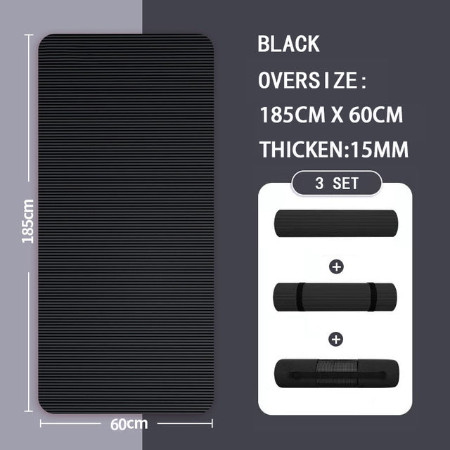 Premium 20mm yoga Mat Thick High Density Anti-Tear Exercise Mat Performance GripUltra Dense Cushioning for Support and Stability