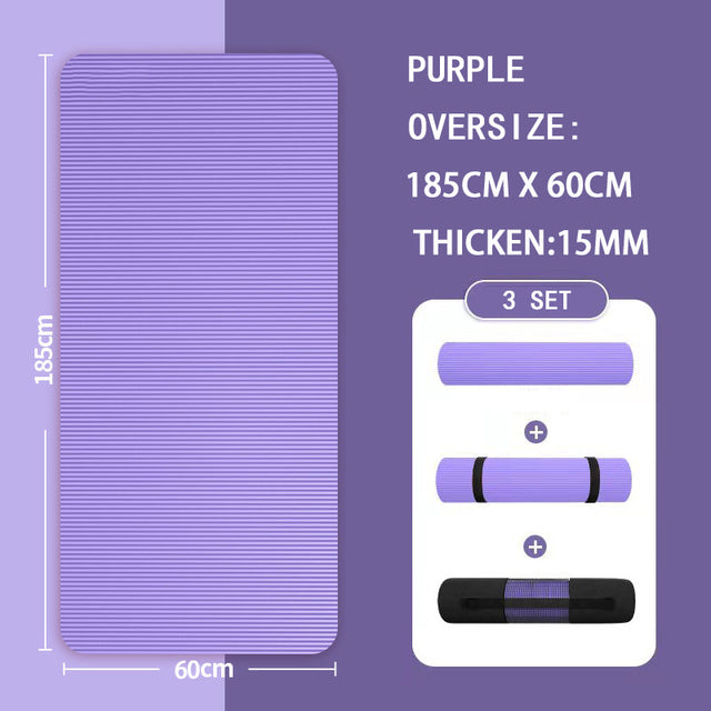 Premium 20mm yoga Mat Thick High Density Anti-Tear Exercise Mat Performance GripUltra Dense Cushioning for Support and Stability