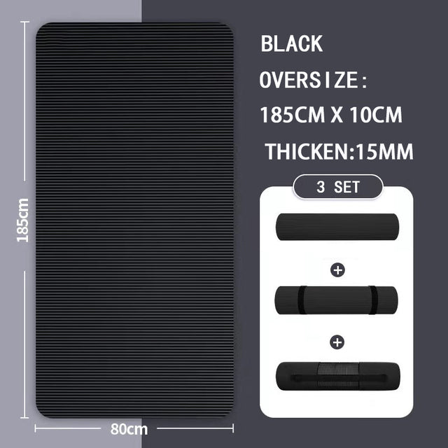 Premium 20mm yoga Mat Thick High Density Anti-Tear Exercise Mat Performance GripUltra Dense Cushioning for Support and Stability