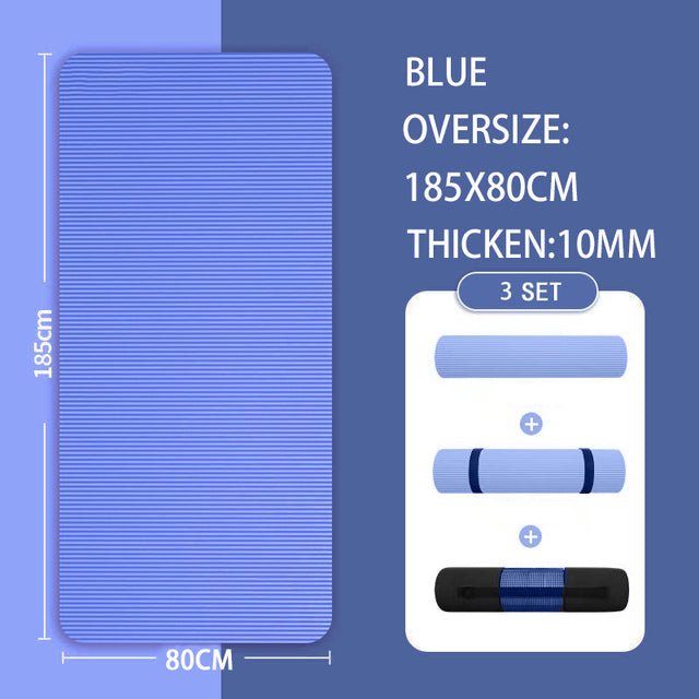 Premium 20mm yoga Mat Thick High Density Anti-Tear Exercise Mat Performance GripUltra Dense Cushioning for Support and Stability