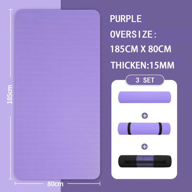 Premium 20mm yoga Mat Thick High Density Anti-Tear Exercise Mat Performance GripUltra Dense Cushioning for Support and Stability