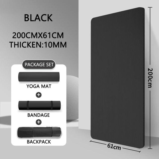 Premium 20mm yoga Mat Thick High Density Anti-Tear Exercise Mat Performance GripUltra Dense Cushioning for Support and Stability