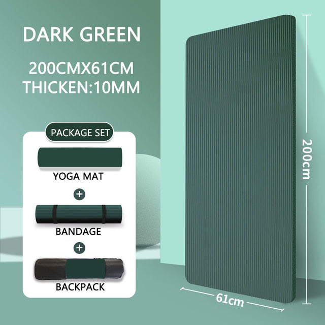 Premium 20mm yoga Mat Thick High Density Anti-Tear Exercise Mat Performance GripUltra Dense Cushioning for Support and Stability