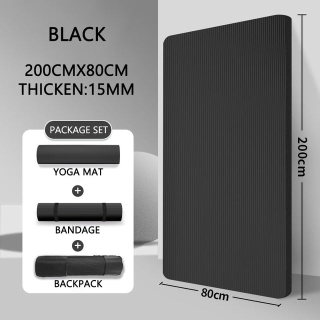 Premium 20mm yoga Mat Thick High Density Anti-Tear Exercise Mat Performance GripUltra Dense Cushioning for Support and Stability