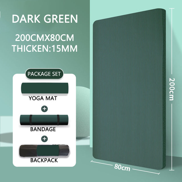 Premium 20mm yoga Mat Thick High Density Anti-Tear Exercise Mat Performance GripUltra Dense Cushioning for Support and Stability