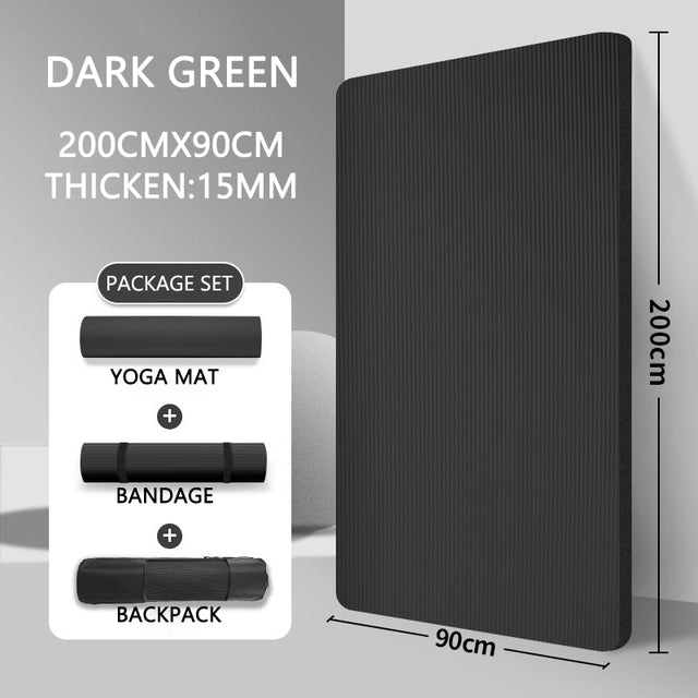 Premium 20mm yoga Mat Thick High Density Anti-Tear Exercise Mat Performance GripUltra Dense Cushioning for Support and Stability