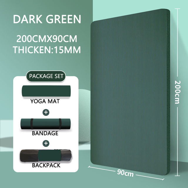 Premium 20mm yoga Mat Thick High Density Anti-Tear Exercise Mat Performance GripUltra Dense Cushioning for Support and Stability