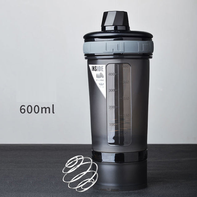 1PC Classic Shaker Bottle Perfect For Protein Shakes And Pre Workout With Compact New For Outdoor Fitness Running 460ML