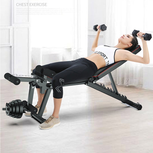 Adjustable Barbell Bench Press Muscles Sitting And Lifting Sit-up Board Incline Flat Decline Workout Chair