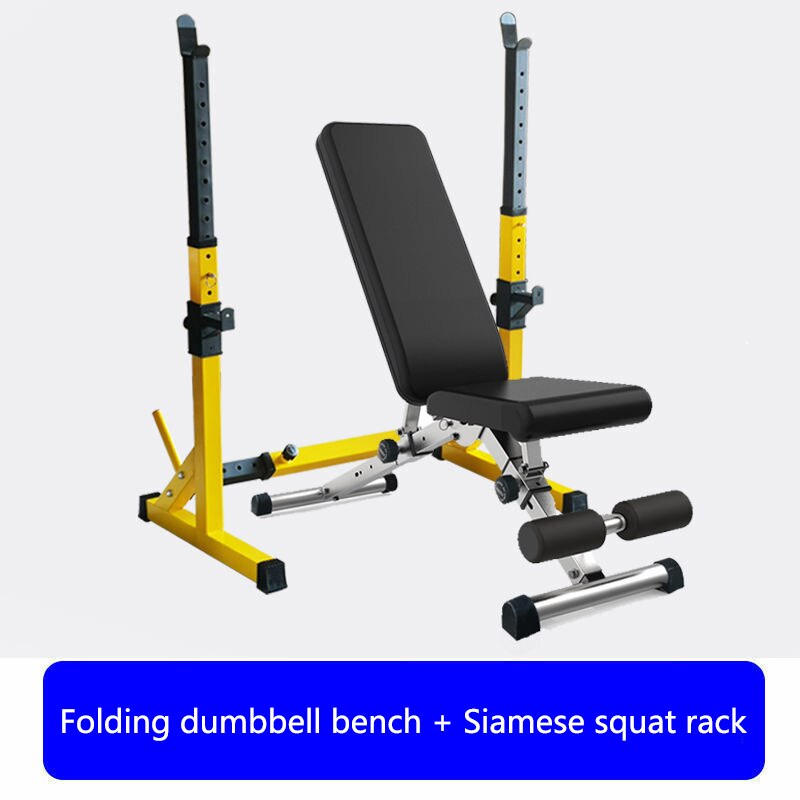 Dumbbell Bench Home Fitness Equipment Foldable Multifunctional Sit-up Board Fitness Chair Bench Press Bench Abdominal Muscle XB