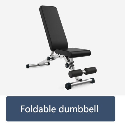 Dumbbell Bench Home Fitness Equipment Foldable Multifunctional Sit-up Board Fitness Chair Bench Press Bench Abdominal Muscle XB