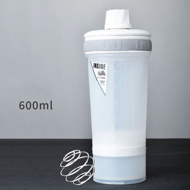 1PC Classic Shaker Bottle Perfect For Protein Shakes And Pre Workout With Compact New For Outdoor Fitness Running 460ML