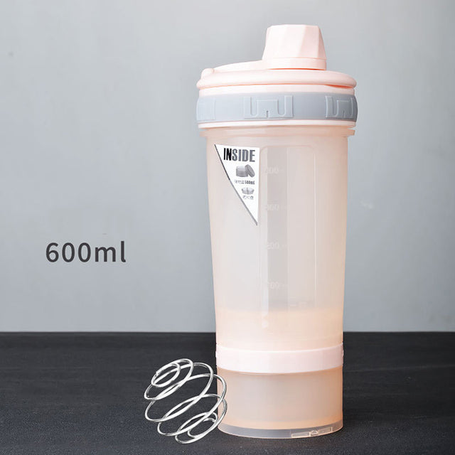 1PC Classic Shaker Bottle Perfect For Protein Shakes And Pre Workout With Compact New For Outdoor Fitness Running 460ML